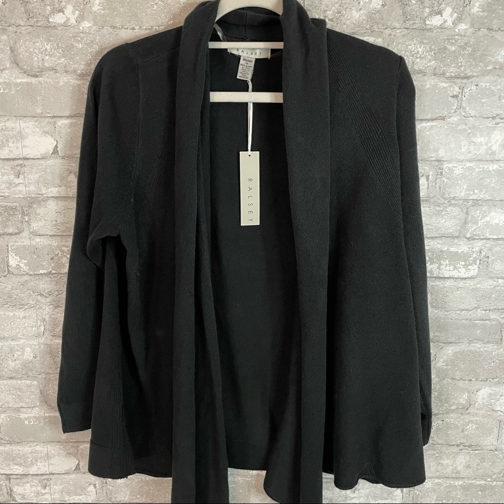 Ralsey Black Drapey Cardigan NWT